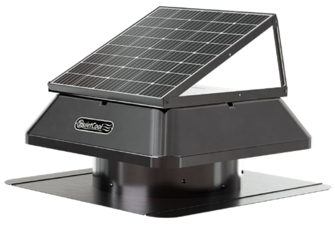 40W Solar Attic Roof Mount Fan--Hybrid